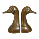 Brass bird, geese and duck bookends