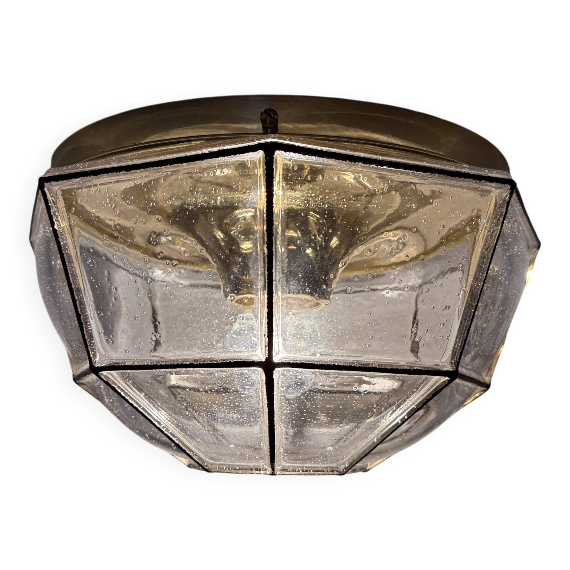 Limburg Glashütte ceiling lamp , 1970s