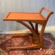 Desserte bar en bois sur roulettes