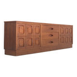 Vintage graphic teak sideboard 1960s