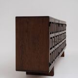 Spanish Dark Oak Sideboard, 1960s