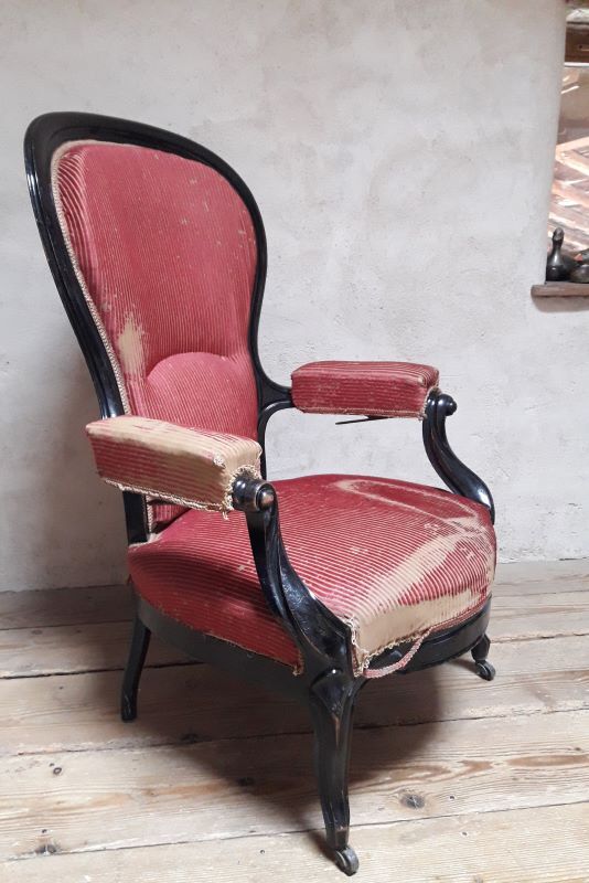 Voltaire armchair with rack and pinion XIX°