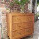 Commode vintage pied compas