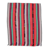 Tapis turc Oushak fait main en laine et coton rouge 177x213 des années 1970