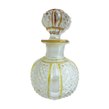 Baccarat perfume bottle, yellow eds and diamond tips