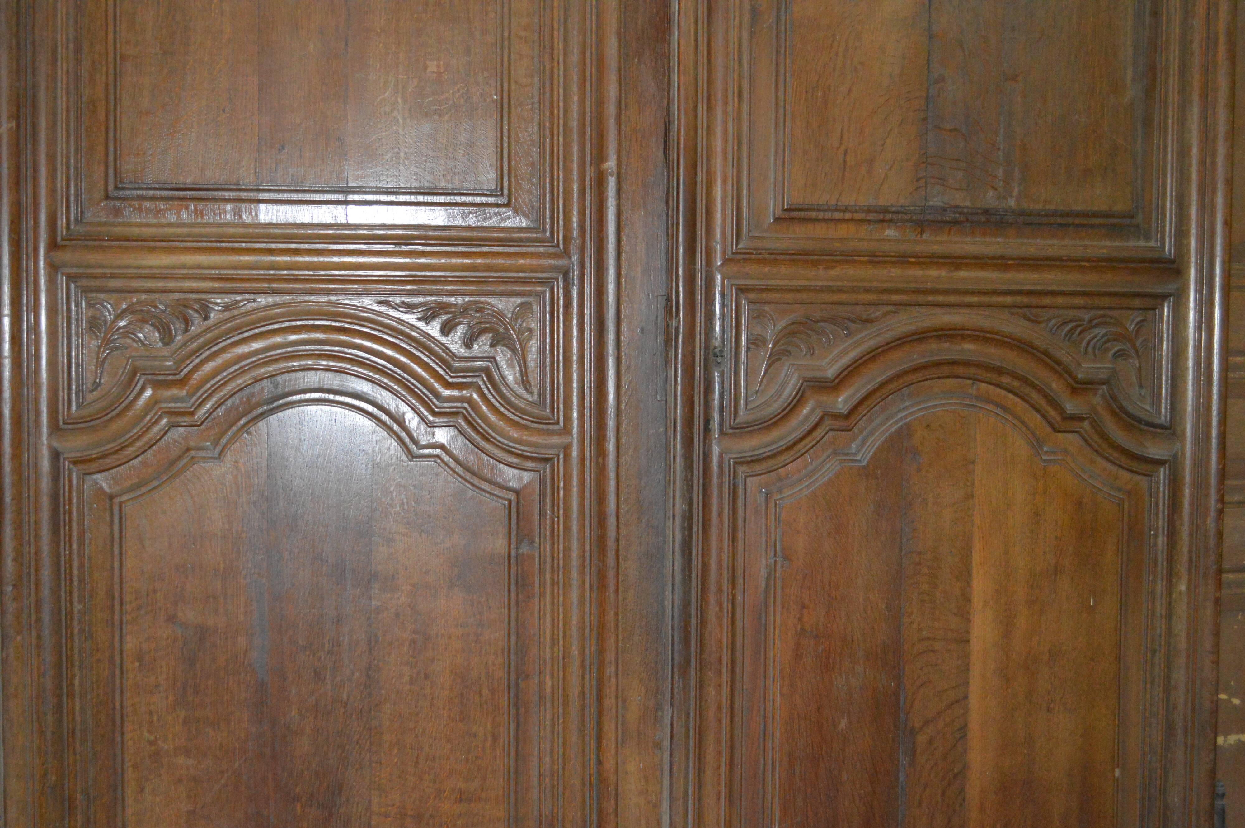 Paire de portes en chêne