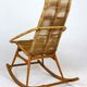 Mid-century rattan rocking chair, 1960s