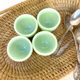 Vintage opaline glass coquetiers