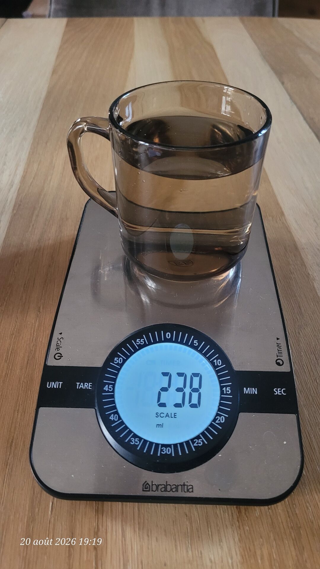 3 Arcoroc BP mugs in smoked glass