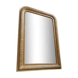 Mirror 99 x 72 cm gilded Louis Philippe old