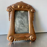 Art nouveau copper metal photo frame