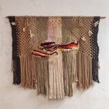 Tapis de macramé Espagne, années 1970.