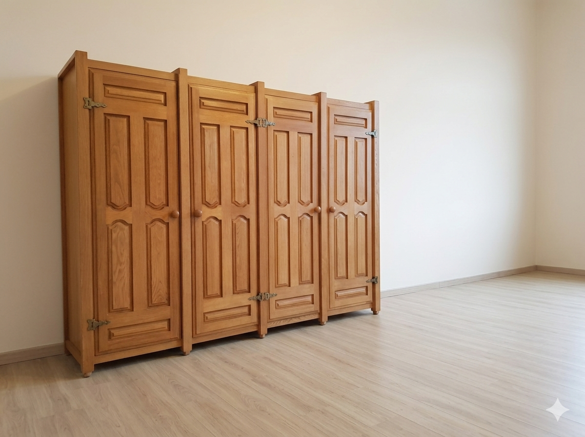 Modular wardrobe by Guillerme and Chambron 1970