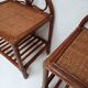 Paire de chevets rotin vintage
