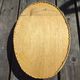 Vintage wall-mounted wicker and pyrographed wood bread basket