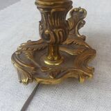Pair of bronze bedside lamps