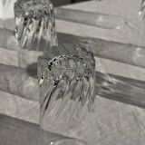 Set of 6 glass orangeade glasses H14.5 D7