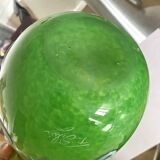 Vase Silviy glass blown Murano varried glass paste object decoration