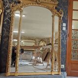 19th century mirror with glazing beads 195 x 116/126