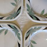 4 dessert plates from Pontesa Spain "Art Nouveau type" in very good condition