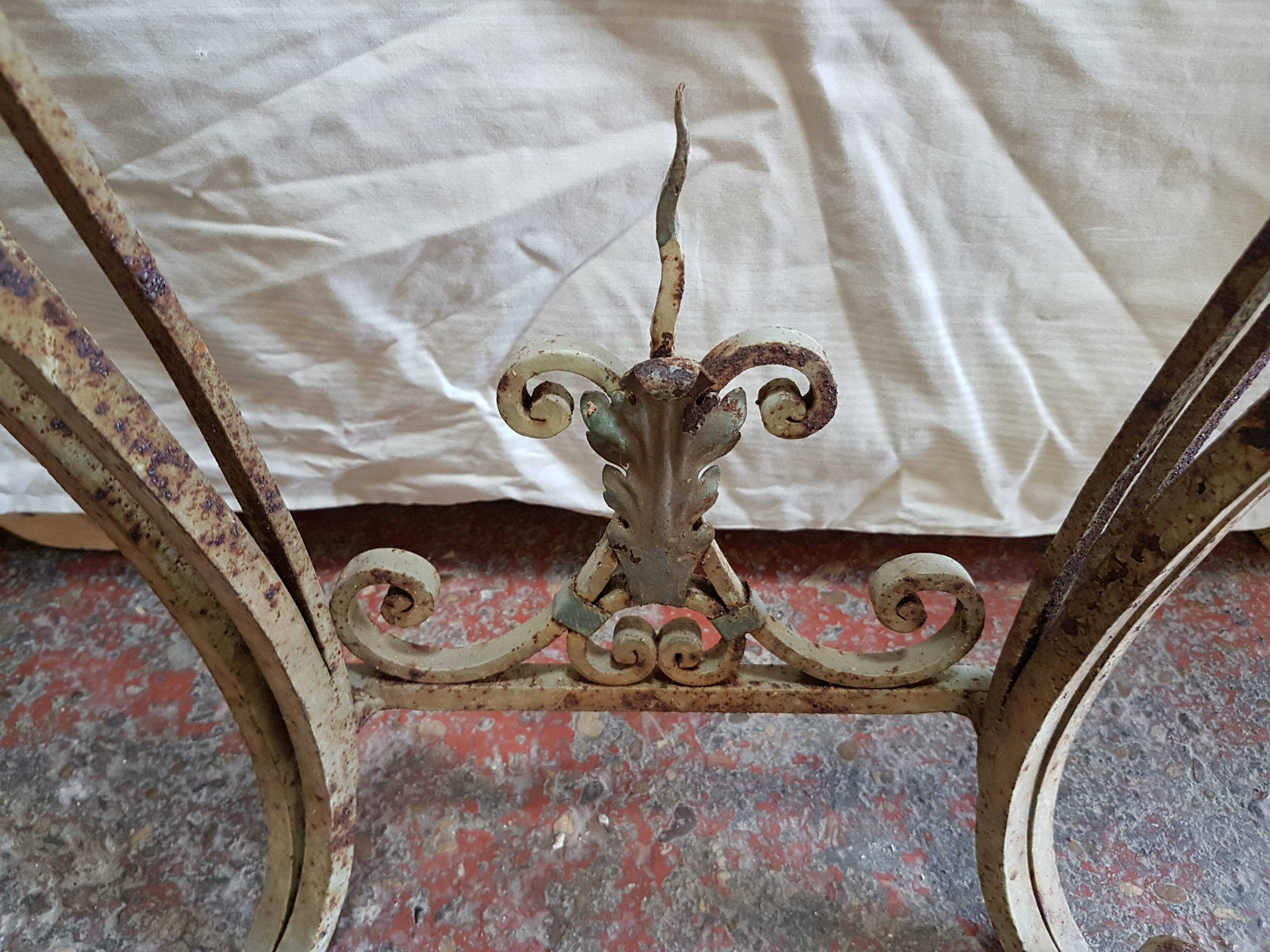 Forged iron console 1950