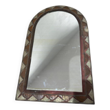 Vintage brass mirror