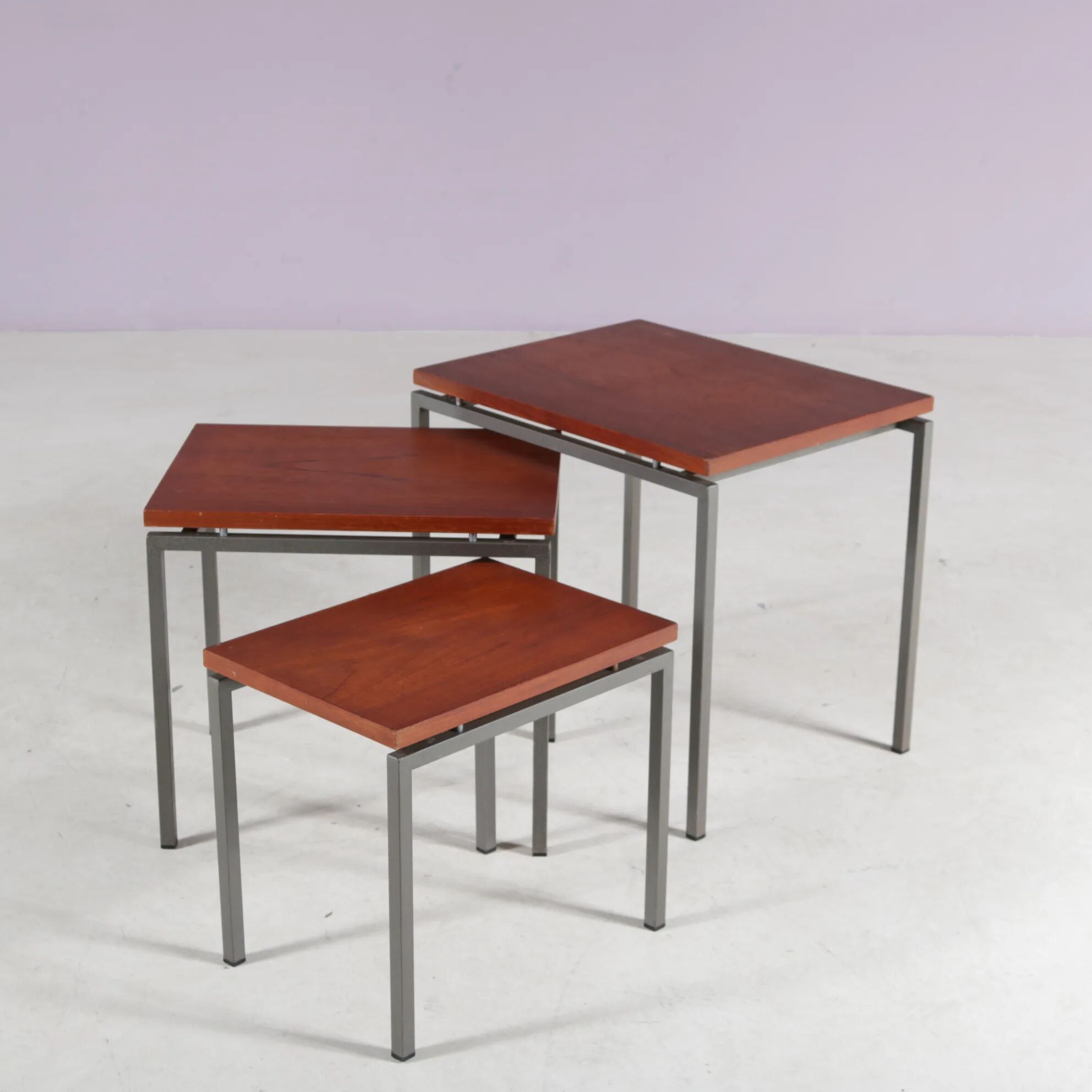 Nesting tables from the 1960s from the Netherlands.