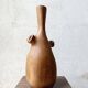 Vase / sculpture in solid carved oak