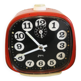 Réveil japy orange vintage