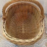 Antique wicker/rattan basket