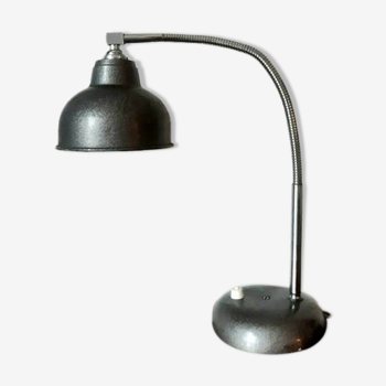 Gray industrial desk lamp 1970