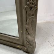 Louis XV style mirror in wood and patinated stucco, 20th century