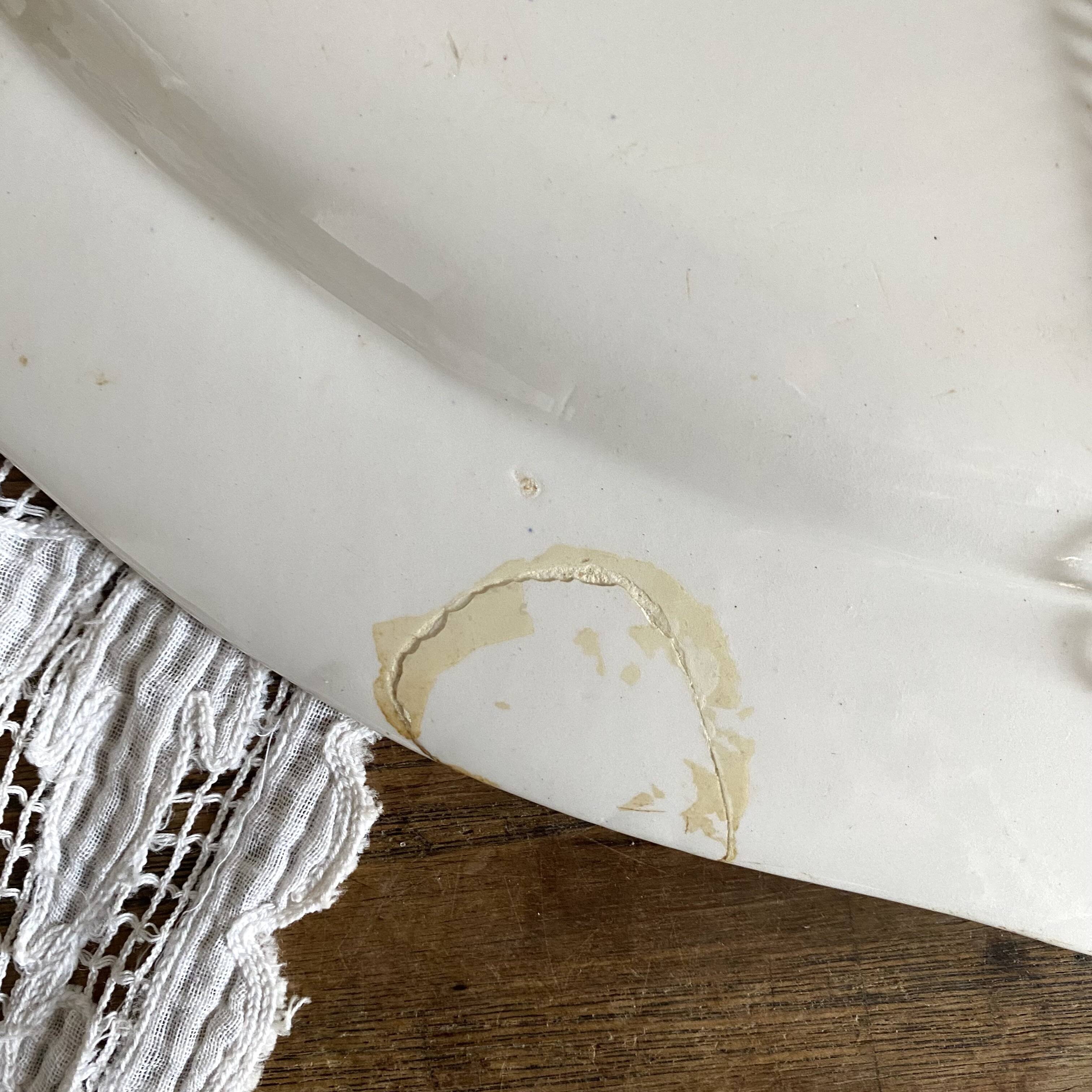 Large antique decorative Gien platter