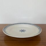 Large old serving dish iron earth of St Amand, Primax model