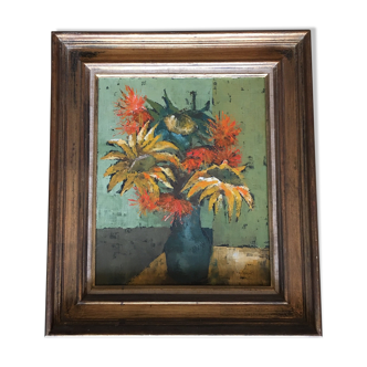 Still life with bouquet of flowers