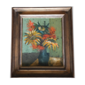 Still life with bouquet of flowers