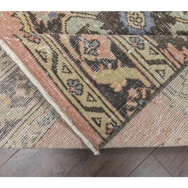 Turkish Oushak wool runner 90x346
