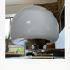 Lustre chrome et opaline années 70