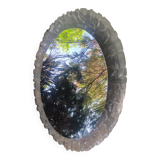 Oval mirror backlit Egon Hillebrand 60s/70s