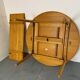 Table à manger ronde extensible en chêne, design danois du milieu du siècle, années 1960
