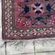 Tapis Lesghi vintage laine fait main – motifs géométriques étoile –Turquie
