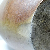 Ancient cruche from the 19th-20th century, artisanal glazed stoneware from Puisaye.