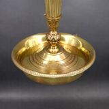 Bronze Bouillotte Lamp in Empire Style with Tin Shade