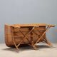 Vintage wicker and bamboo sofa, Italian design, 1950s-1960s.