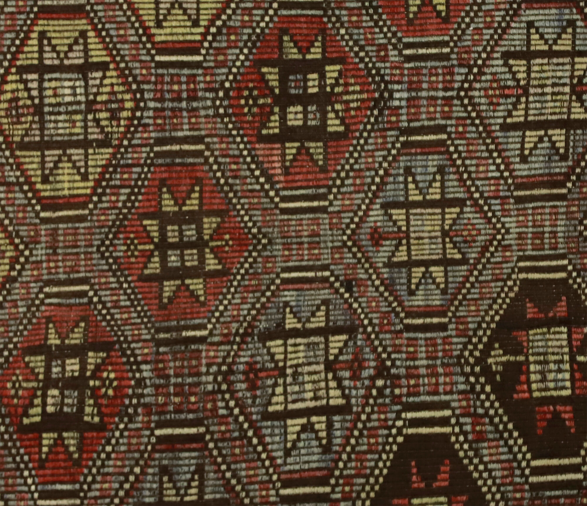 Anatolian handmade kilim rug 243 cm x 185 cm