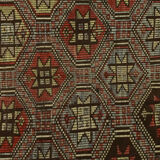 Anatolian handmade kilim rug 243 cm x 185 cm
