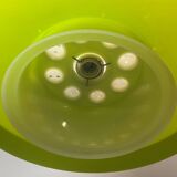 Large Space Age green hanging lamp
