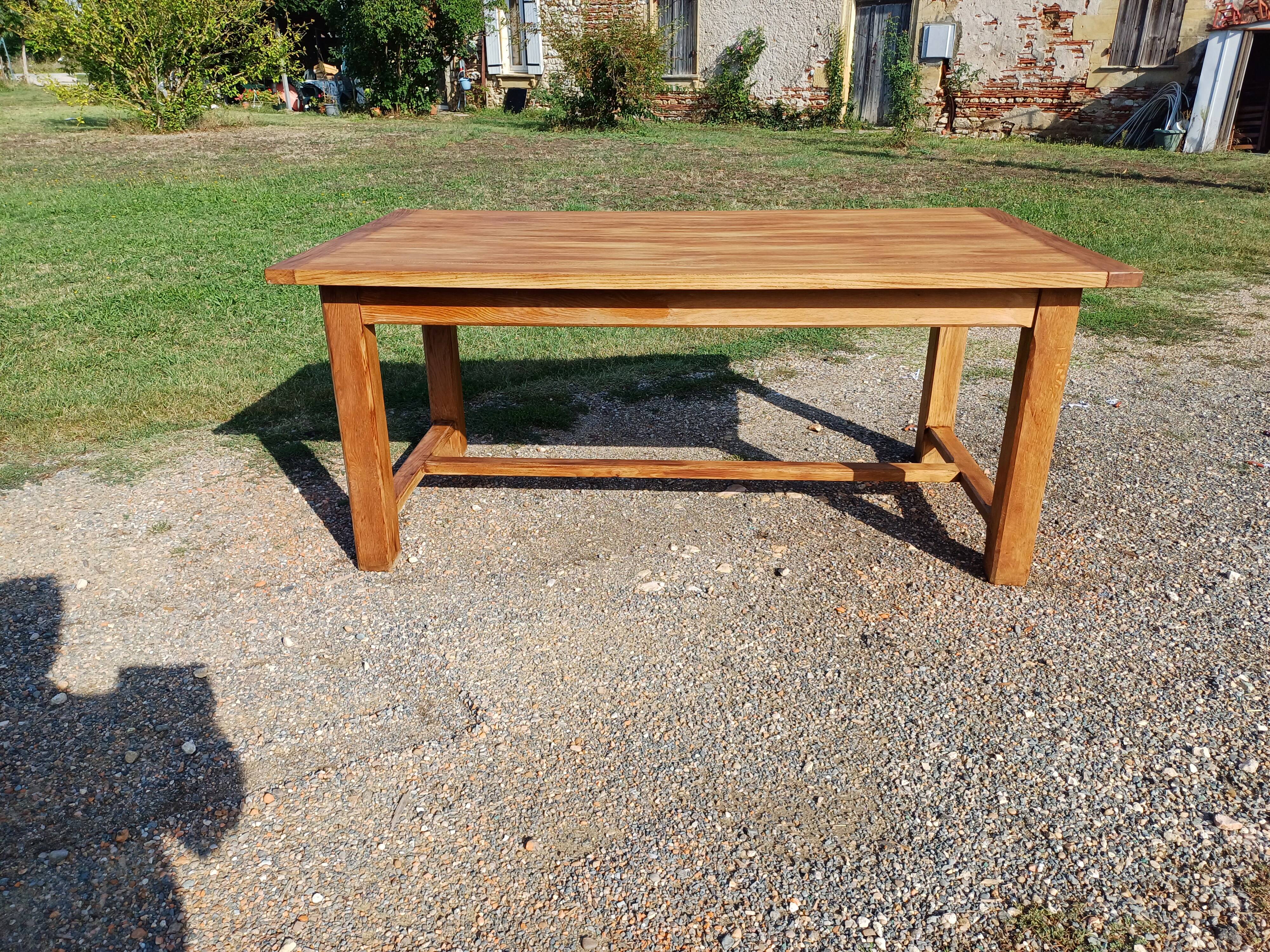 Oak farm table