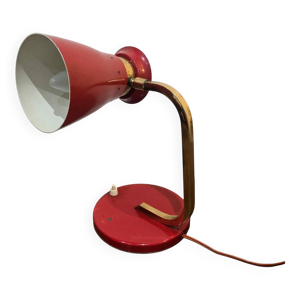 lampe de bureau vintage - rouge