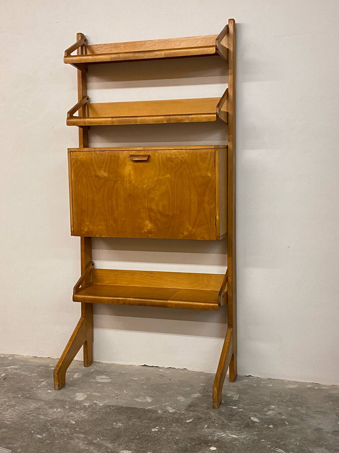 Mid-Century Wall Cabinet bookcase secretary by Cees Braakman for Pastoe